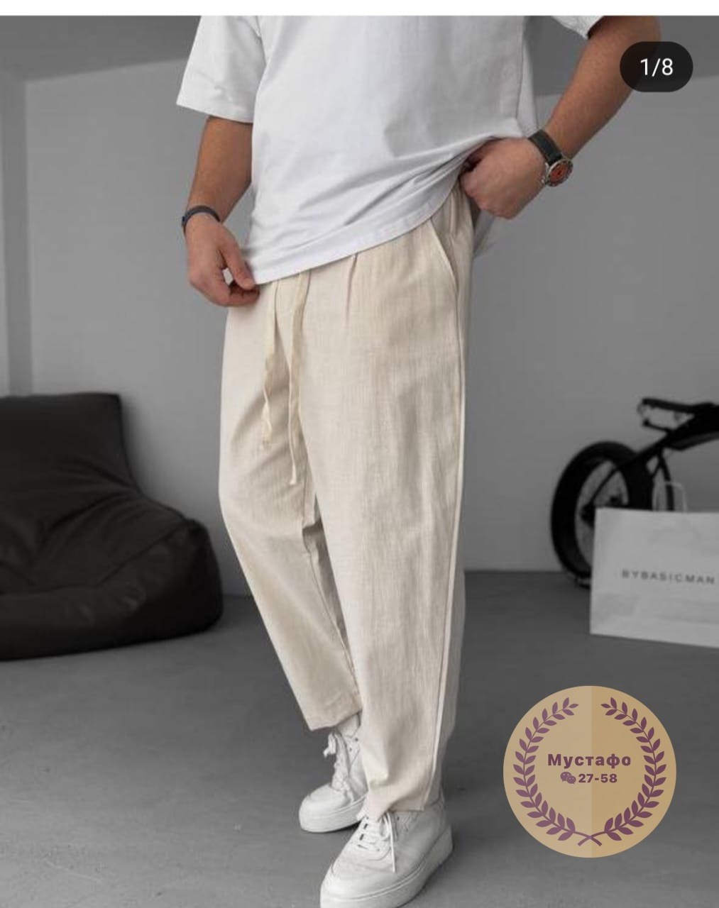 брюки льняные мужские,мужские штаны,мужские летние брюки,брюки джоггеры,льняные штаны