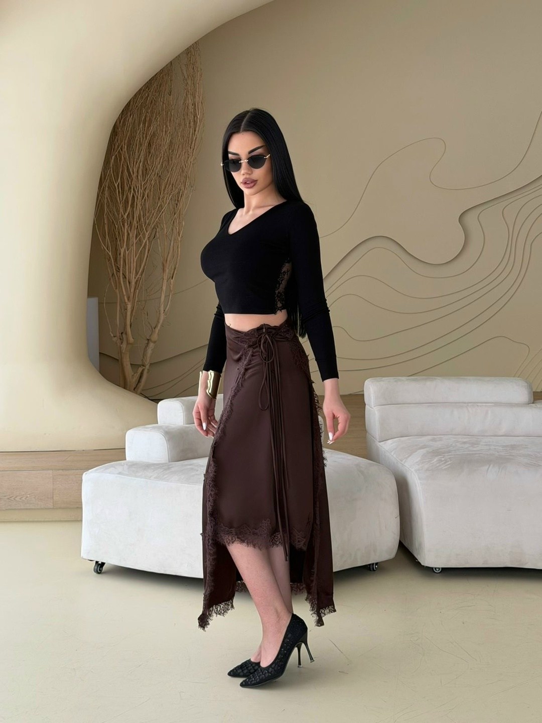 юбка женская,кружевная юбка,ажурная юбка,юбка,коричневая юбка