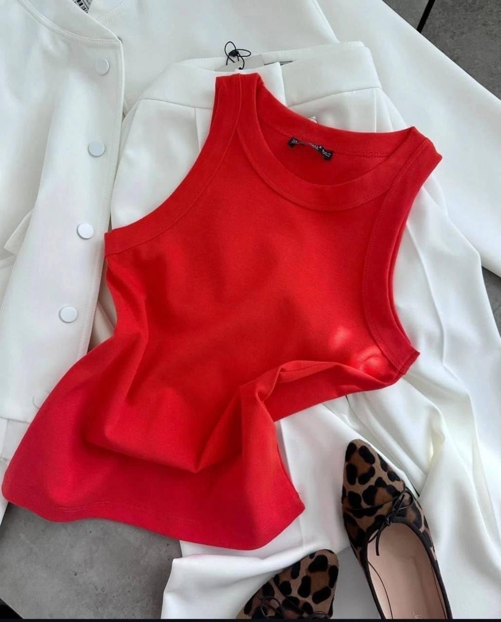 майка лапша,женская майка,сток одежда,майка в рубчик,майка женская белая