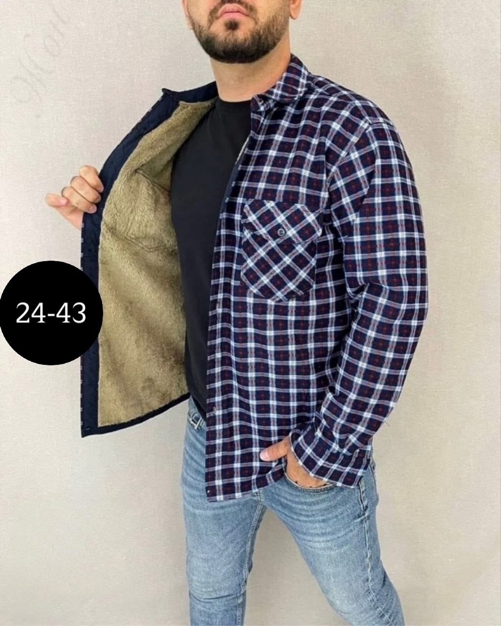 рубашка в клетку теплая h&h fashion,рубашка теплая на флисе,рубашки на меху,рубашка в клетку теплая h&h fashion 505593248,рубашка мужская утепленная