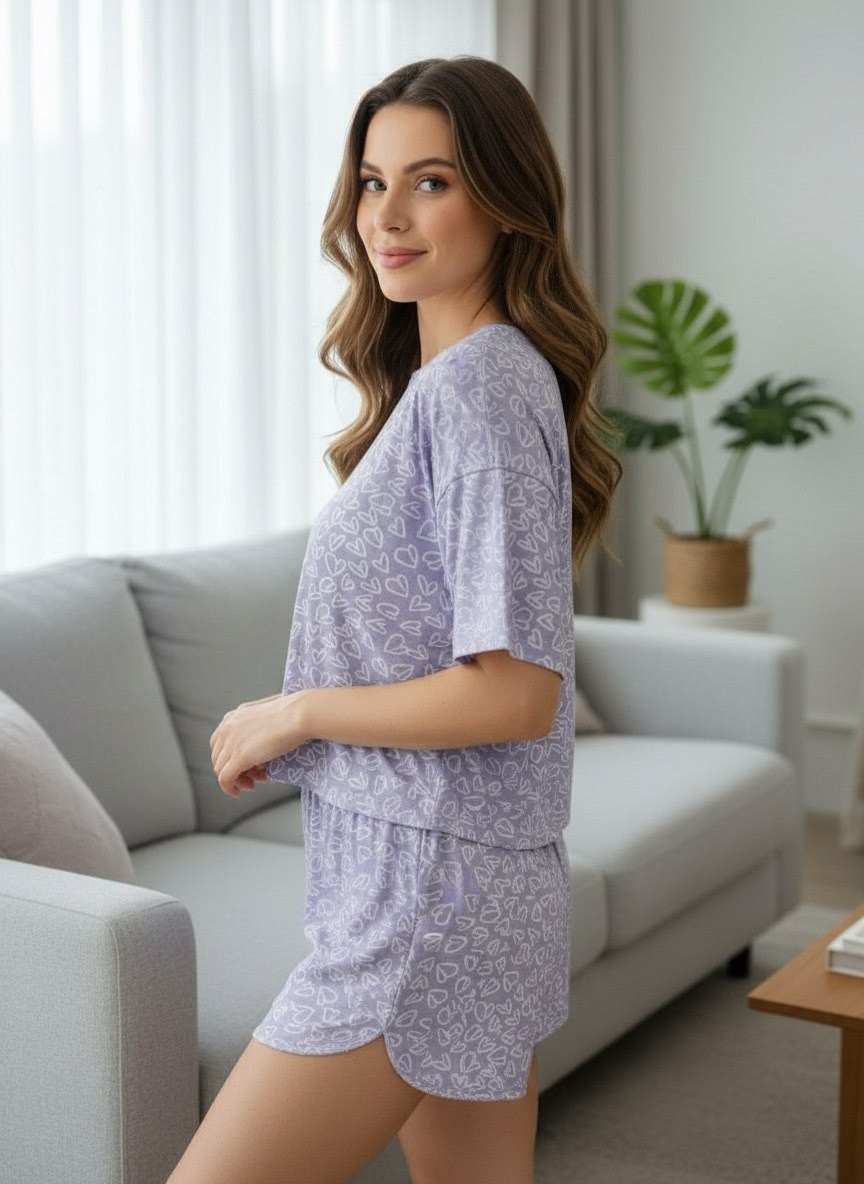 пижама женская,домашняя одежда пижама,пижама женская из вискозы,пижама женская с шортам,пижама женская с шортами и футболкой
