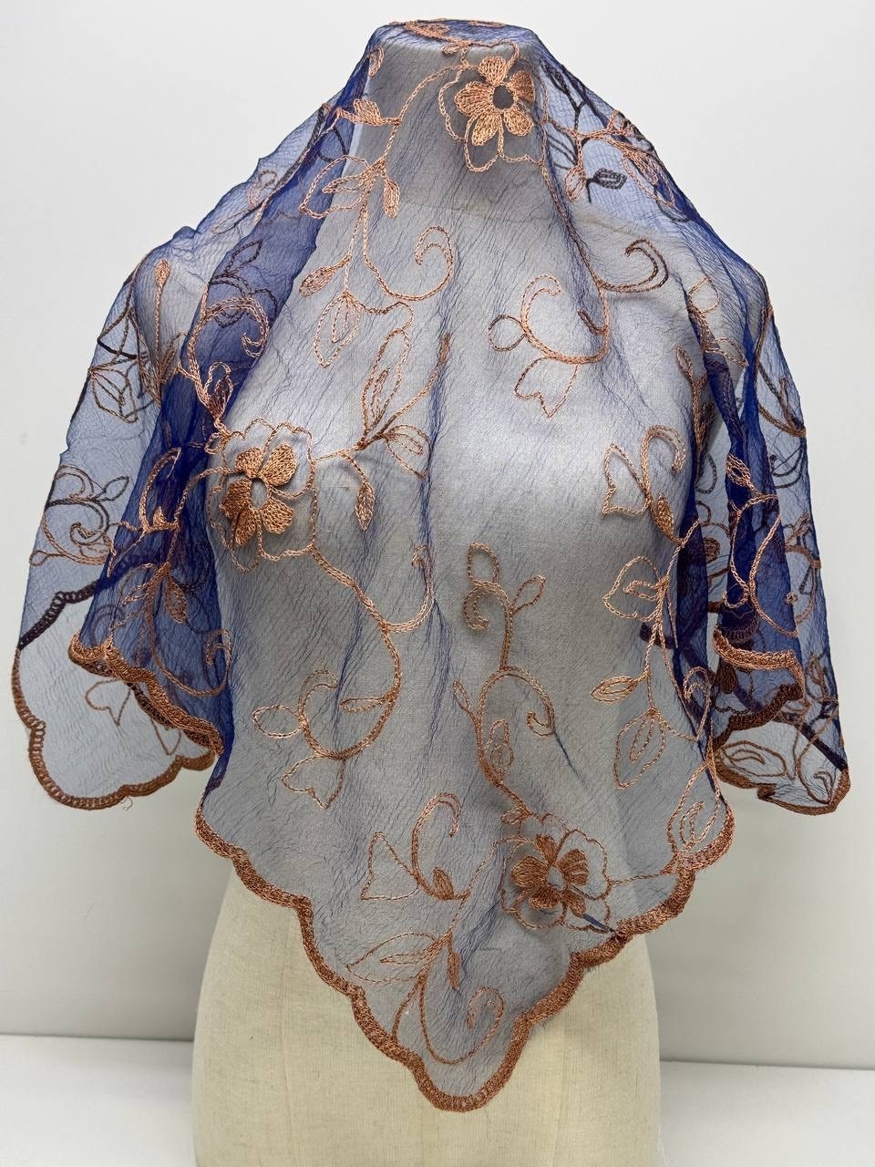 кружевной шарф,кружевной платок,шарф с цветочной вышивкой,ажурный шарф,женский шелковый шарф