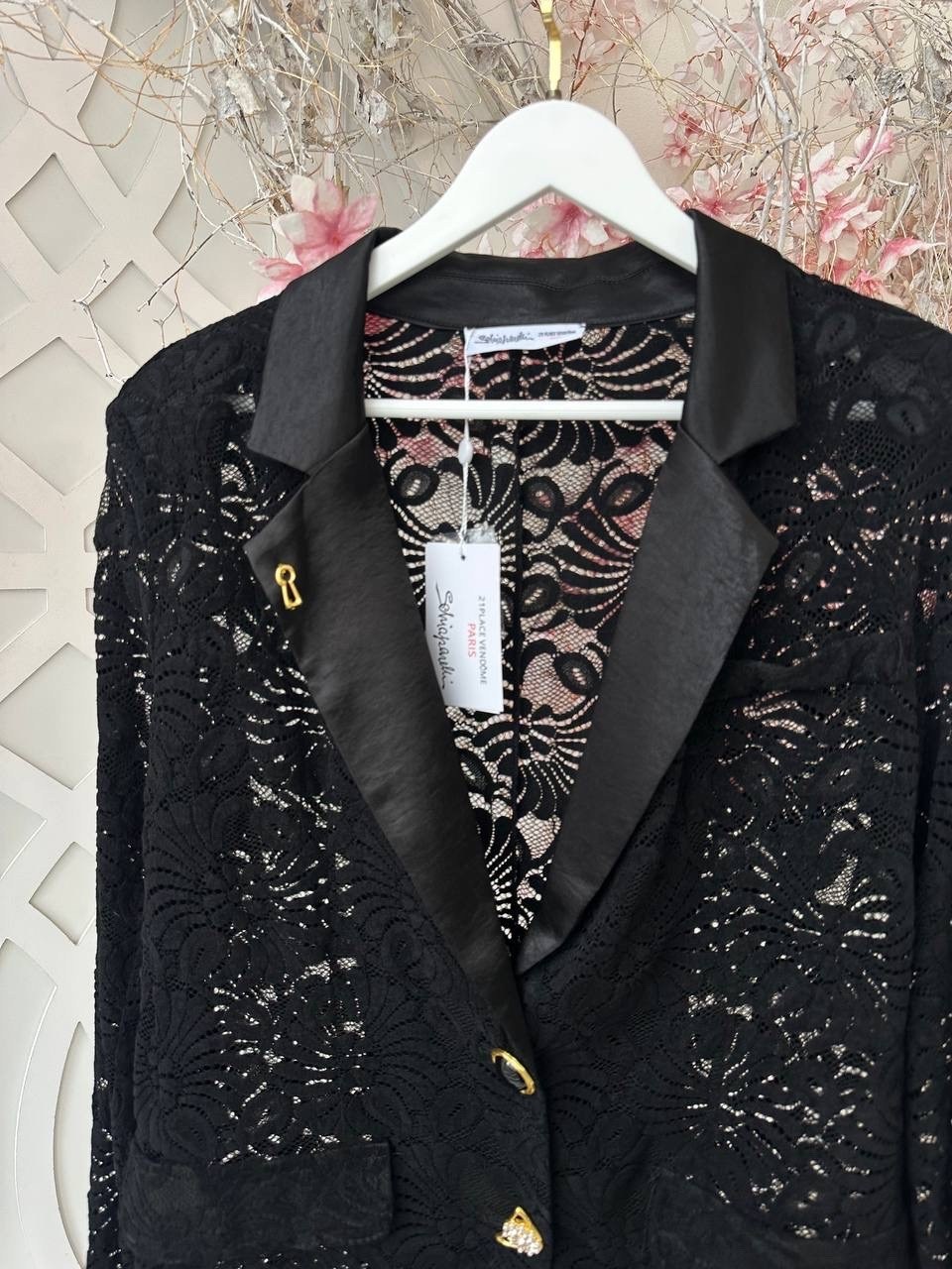 черный нарядный комплект жакет и брюки из гипюра eola 2733 черный,черный нарядный комплект жакет и брюки из гипюра eola 2733,женский брючный костюм-двойка,женский костюм,костюм брючный женский