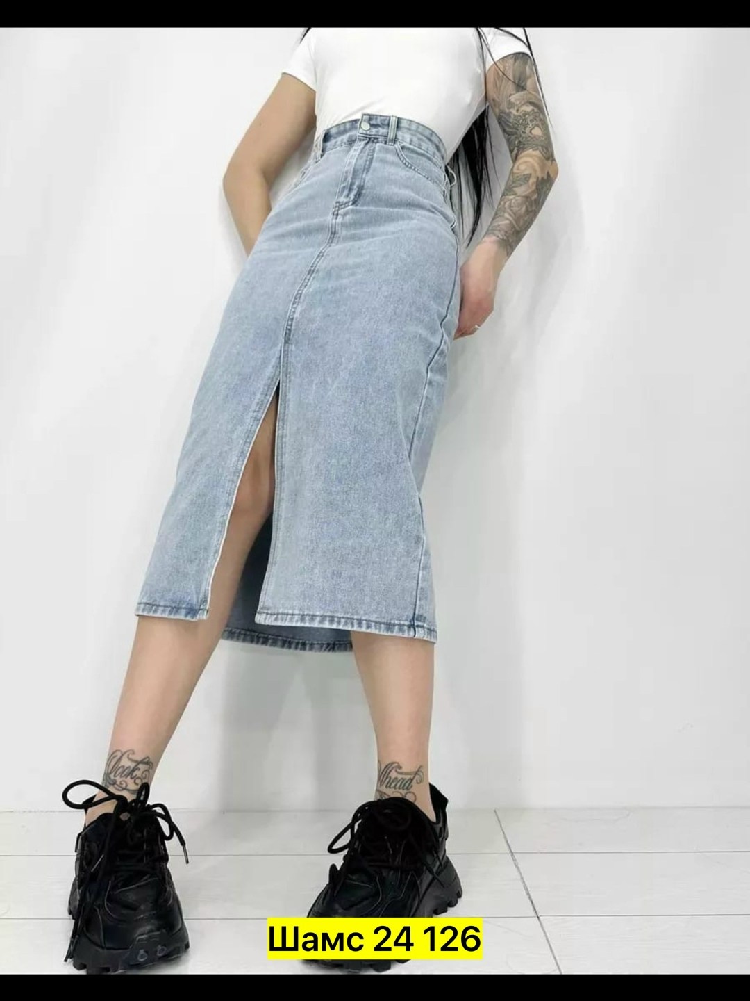 юбка джинсовая миди с разрезом спереди gee,юбка джинсовая миди с разрезом спереди gunikstyle,юбка джинсовая женская,черная джинсовая юбка с разрезом,джинсовая юбка