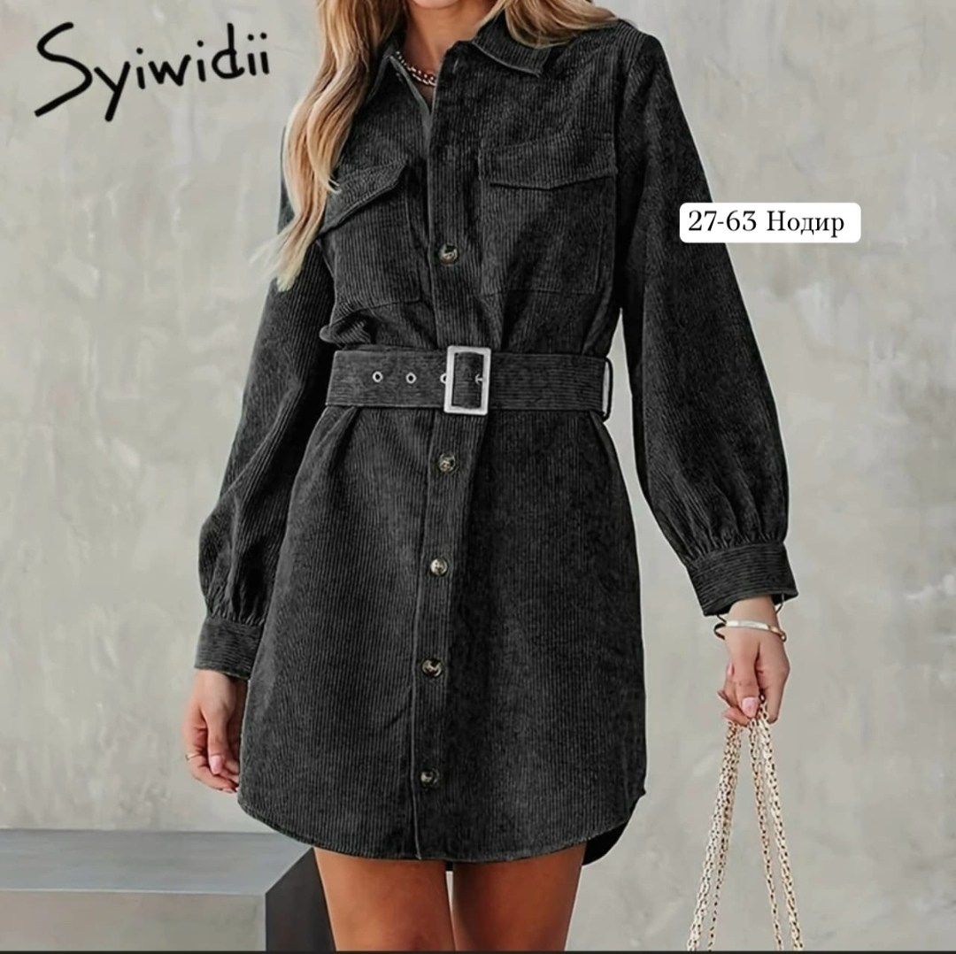 элегантное вельветовое однотонное мини-платье с отложным воротником,женское вельветовое мини-платье с отложным воротником и длинным рукавом,женское вельветовое платье с поясом,женское вельветовое плат