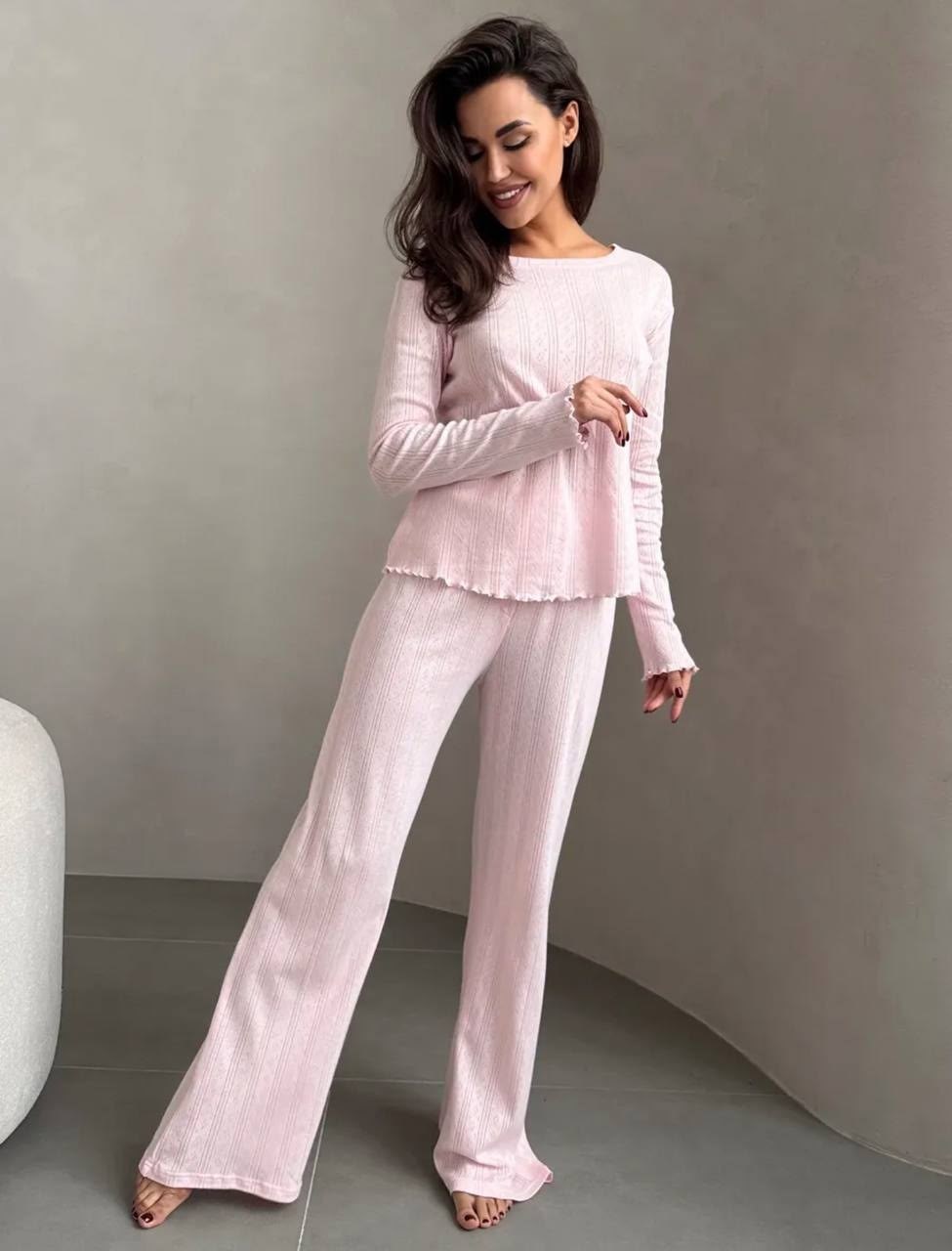 пижама женская,женская пижама с брюками,теплая пижама женская,розовая пижама,уютная пижама