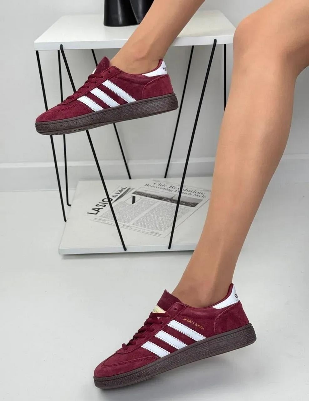,кроссовки adidas spezial,адидас бордовые, женская,кроссовки adidas