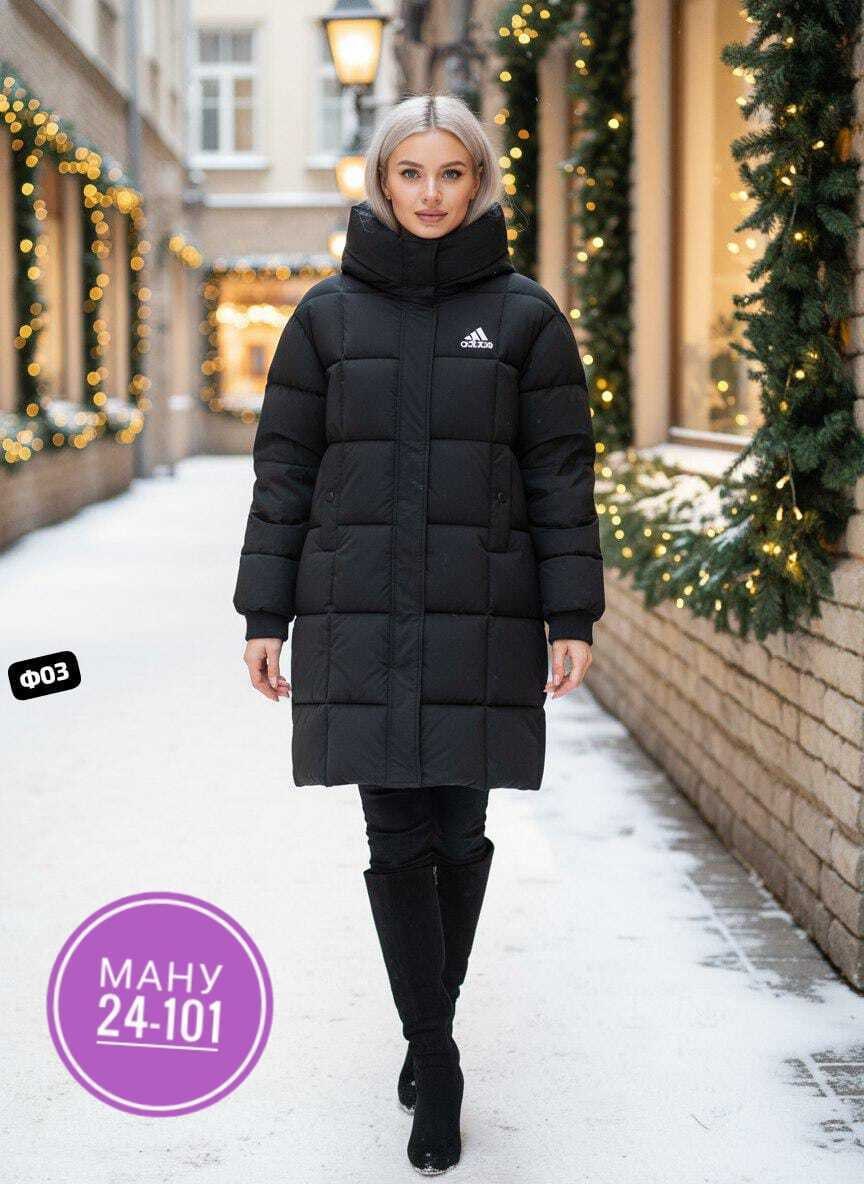 куртка адидас женская зимняя длинная черная,женские пуховики adidas,пуховик женский,пуховик зимний длинный adidas,женская зимняя куртка
