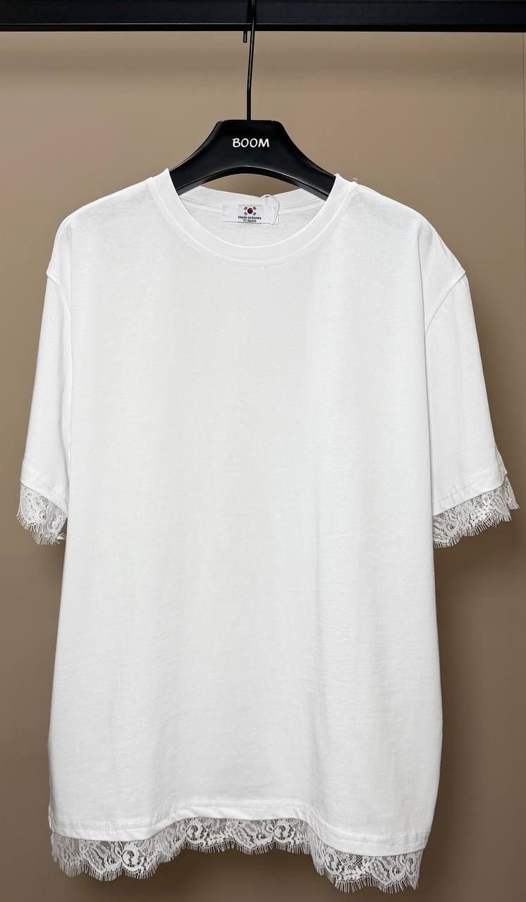 футболка с кружевами,футболки и топы,женская футболка,футболка с кружевными вставками