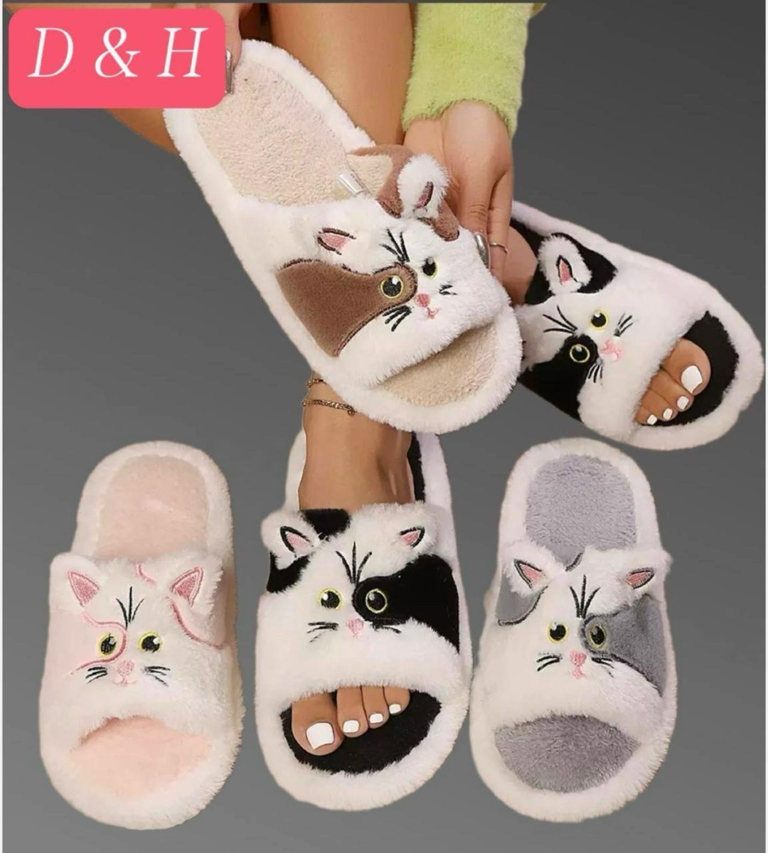 cat slippers женские легкие пушистые домашние тапочки,тапочки домашние женские,модные тапочки,домашние тапочки,женские тапки