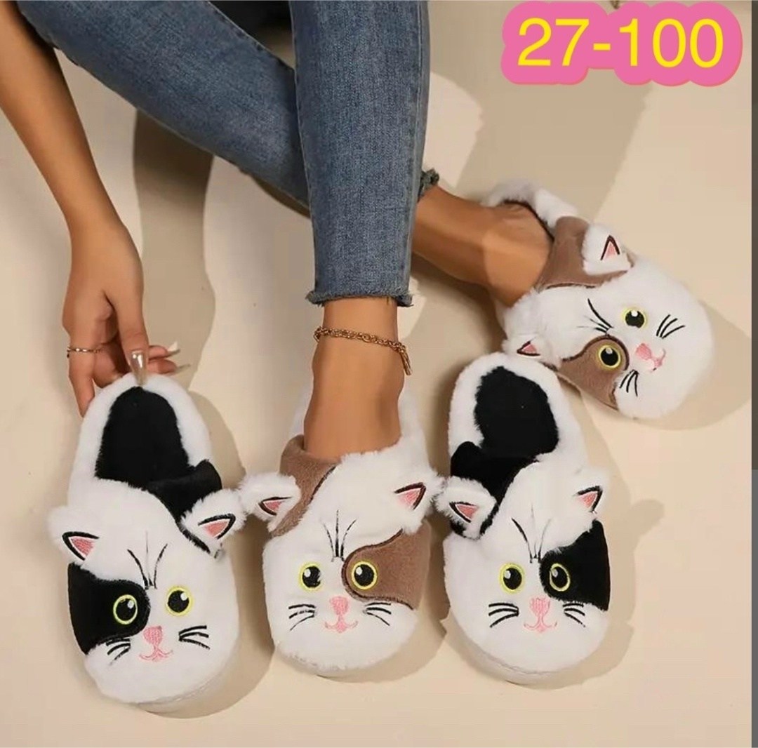 cat slippers женские легкие пушистые домашние тапочки,женские хлопковые тапочки с изображением кота,пушистые женские домашние тапочки,тапочки домашние женские,тапочки домашние пушистые