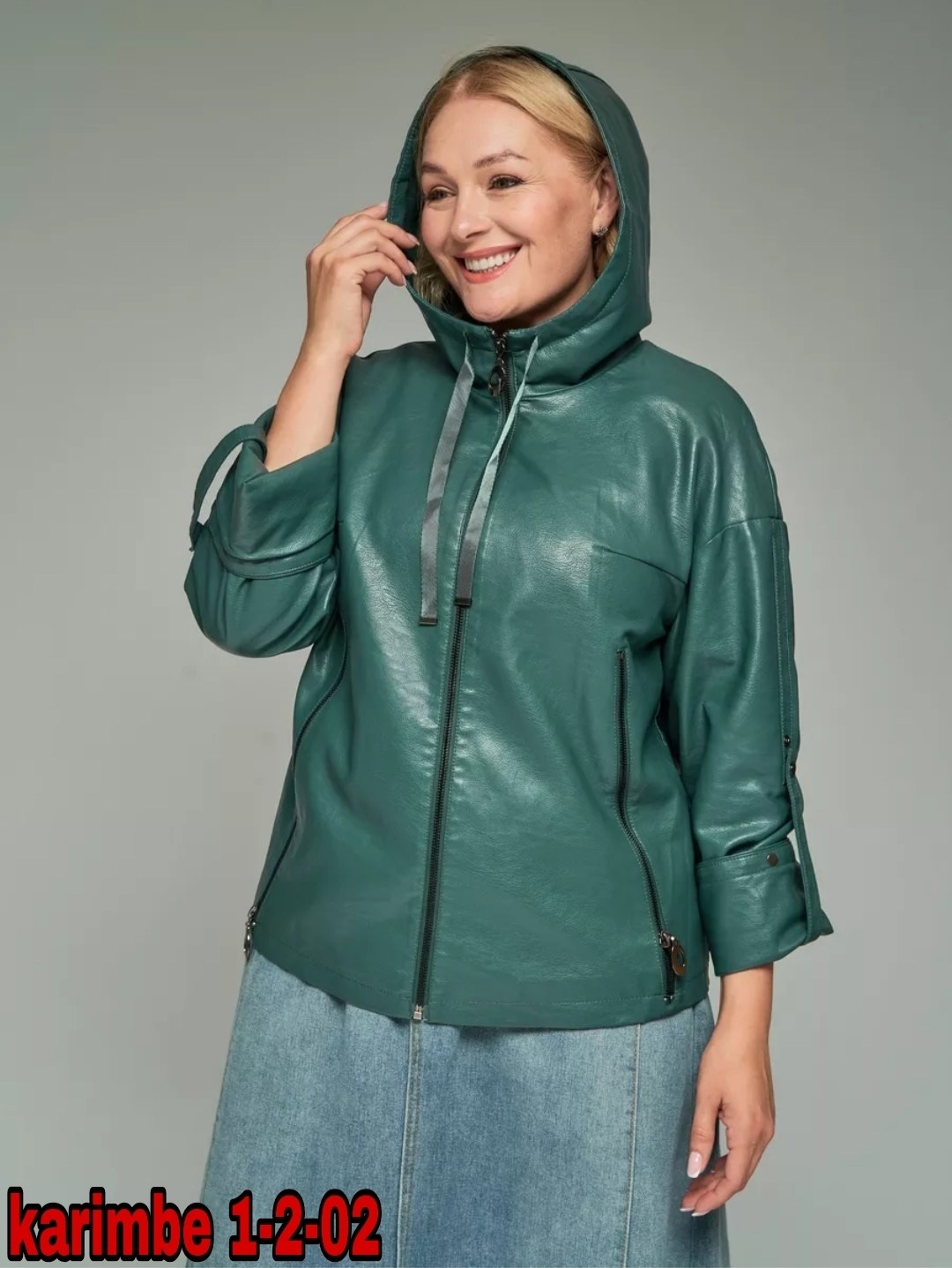 женская кожаная куртка из эко-кожи с капюшоном мосмеха,женская кожаная куртка из эко-кожи с капюшоном,куртка кожаная,женская кожаная куртка,кожаная куртка женская мосмеха 8023320 черная 58 ru