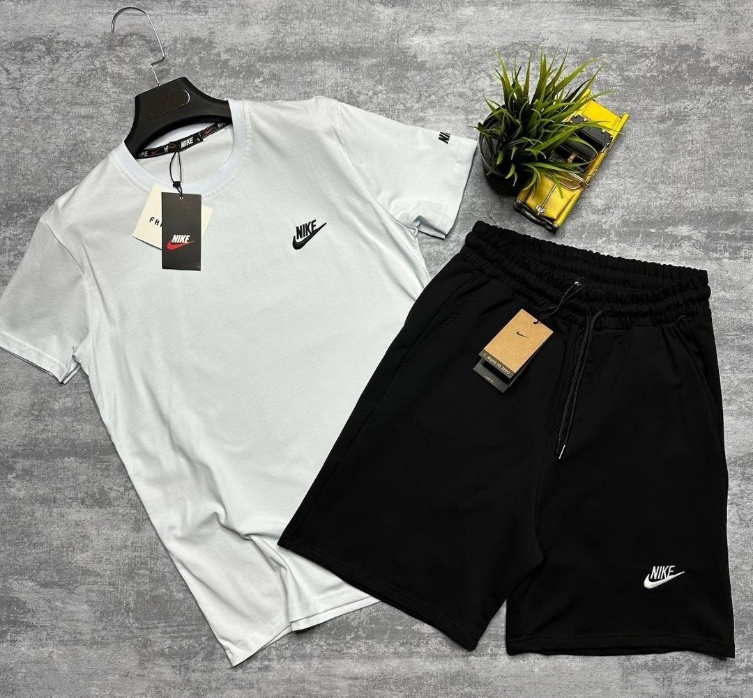 спортивный костюм nike мужской,костюм nike,спортивные костюмы nike,летний спортивный костюм футболка с шортами nike,комплект футболок nike