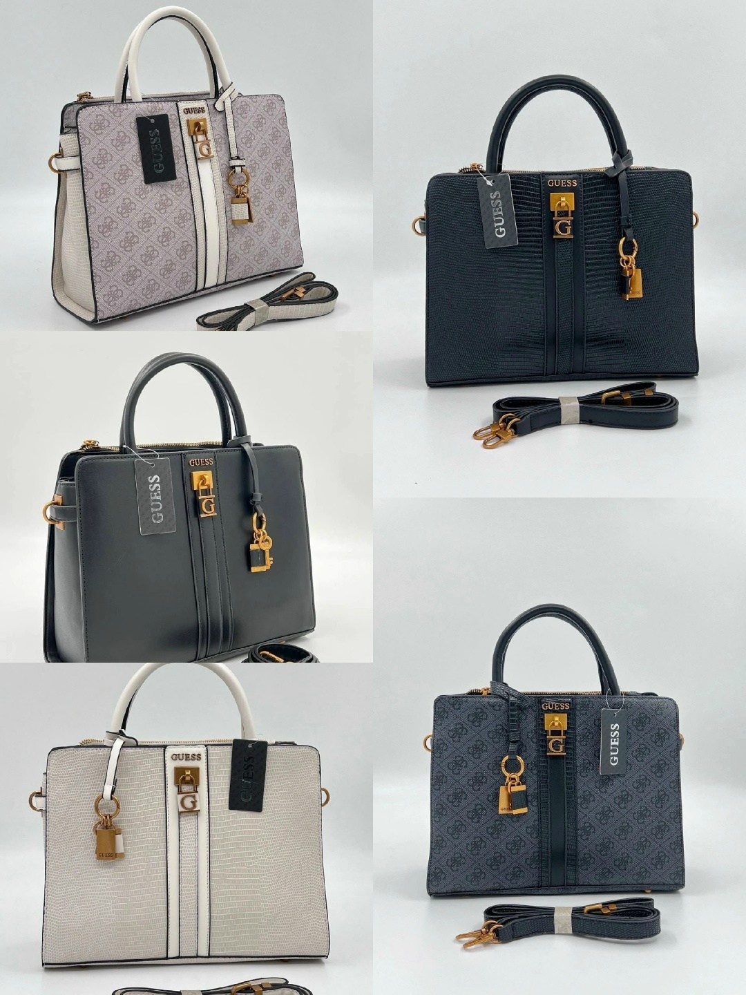 сумка женская guess,cумка guess,сумка женская guess hwvz8734060 черный,сумка guess с замочком и вертикальными вставками, черный,сумка женская guess hwvb85 черный