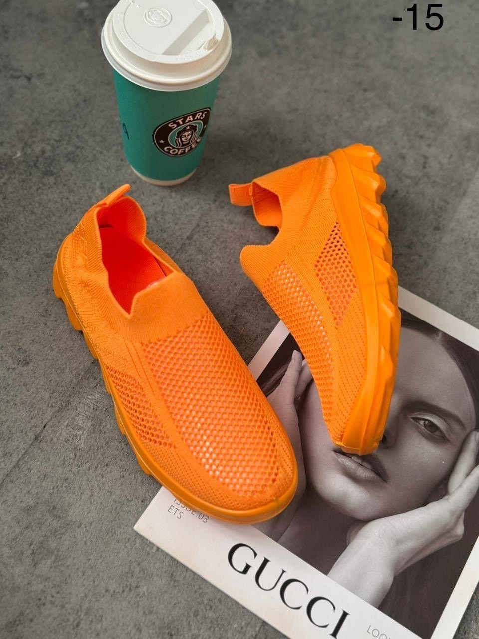 женские кроссовки,слипоны тканевые женские,слипоны женские,оранжевые кроссовки, спортивная