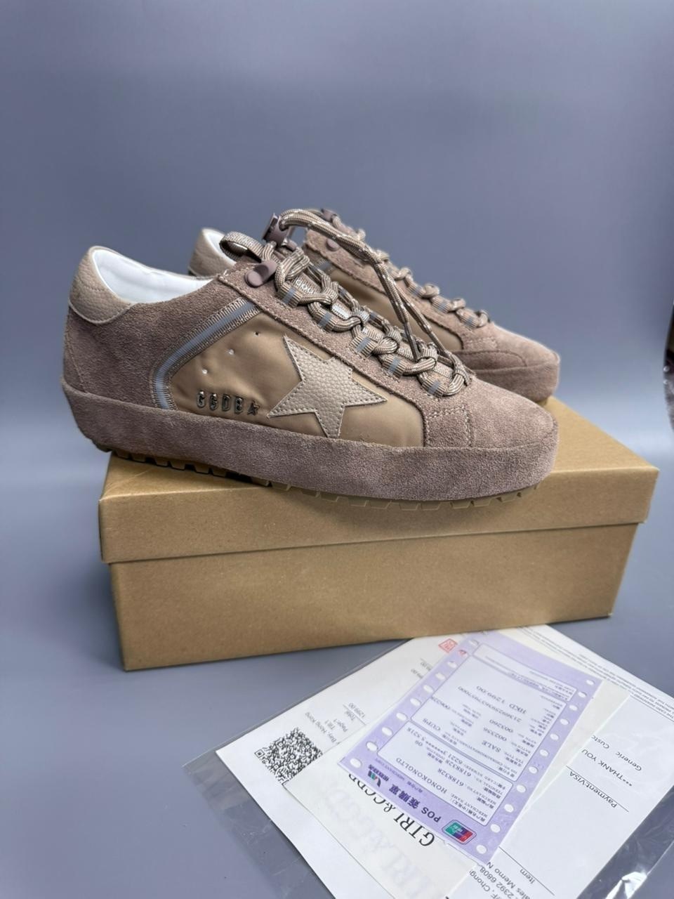 кроссовки golden goose,кроссовки golden goose hi star из замши коричневый,,кеды golden goose,женские кеды golden goose