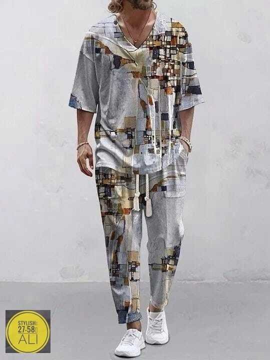 мужская мода,костюм для мужчин,костюм с принтом,мужские спортивные костюмы,летние костюмы