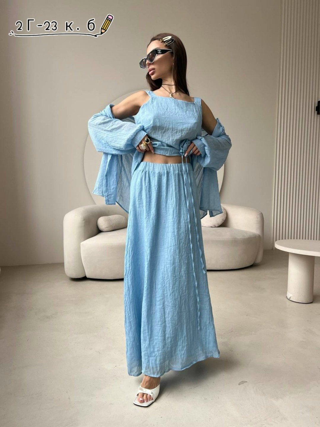 стильные костюмы,женский костюм,костюм льняной брючный,костюм голубой,льняной брючный костюм женский