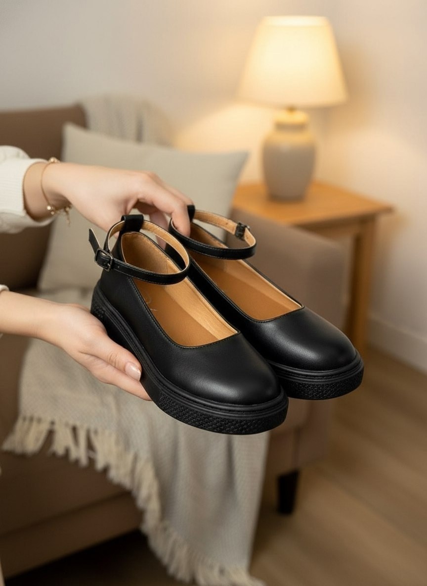 ,женская ,туфли в стиле,туфли мэри джейн,туфли на плоской подошве