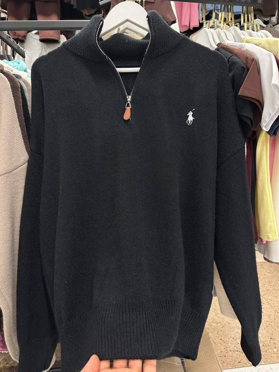 свитер кашемир,мужской свитер,polo ralph lauren свитер с вышивкой polo pony коричневый,свитер,свитер поло