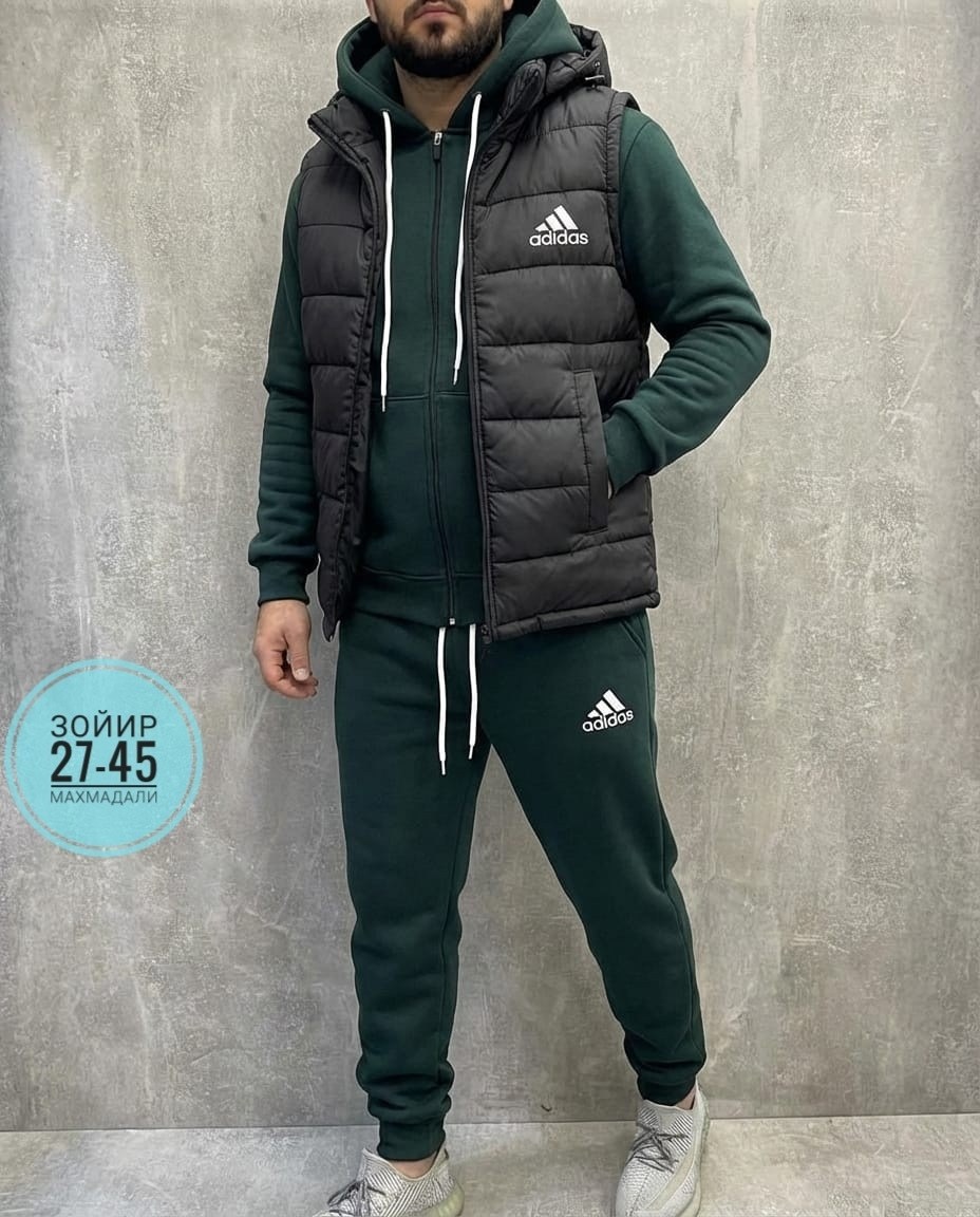 спортивный костюм тройка с жилеткой,костюм спортивный мужской,костюм мужской спортивный тройка с жилеткой,жилетка к зеленому спортивному костюму,костюм спортивный тройка с жилетом tom new-style