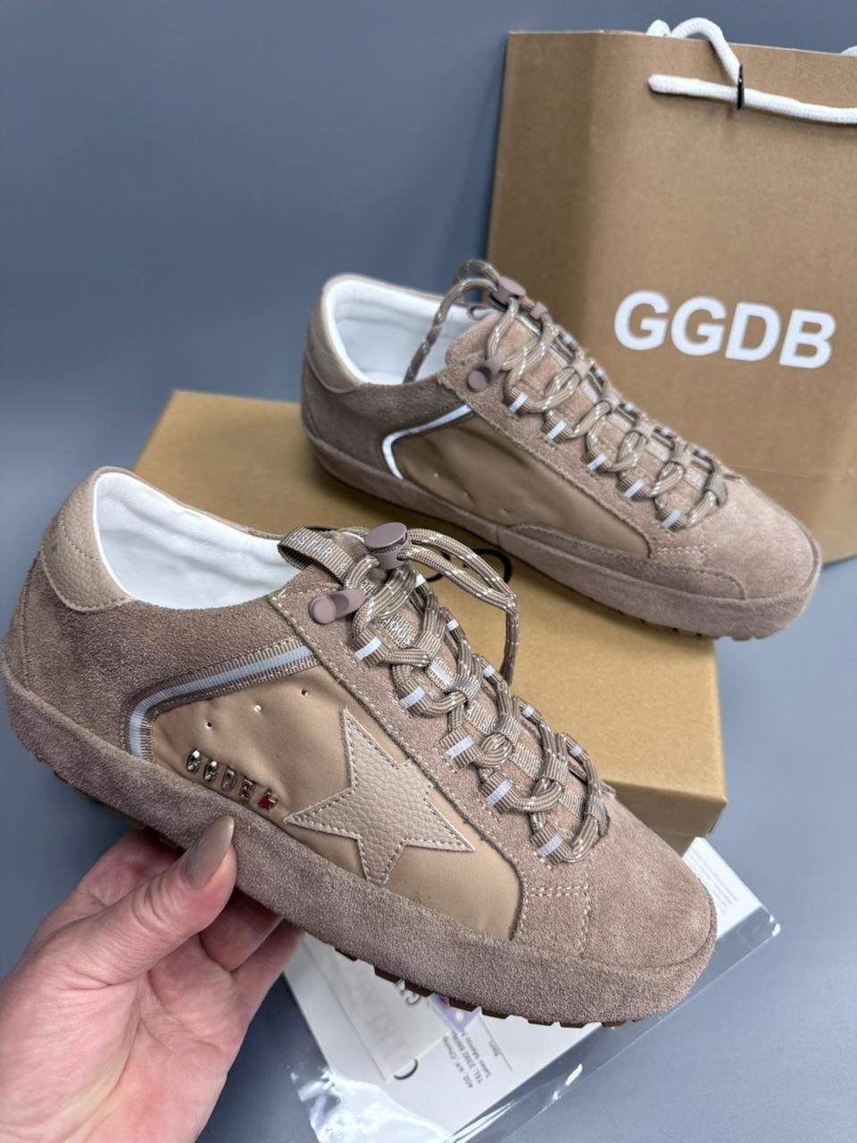кроссовки golden goose,кроссовки golden goose hi star из замши коричневый,,кеды golden goose,женские кеды golden goose