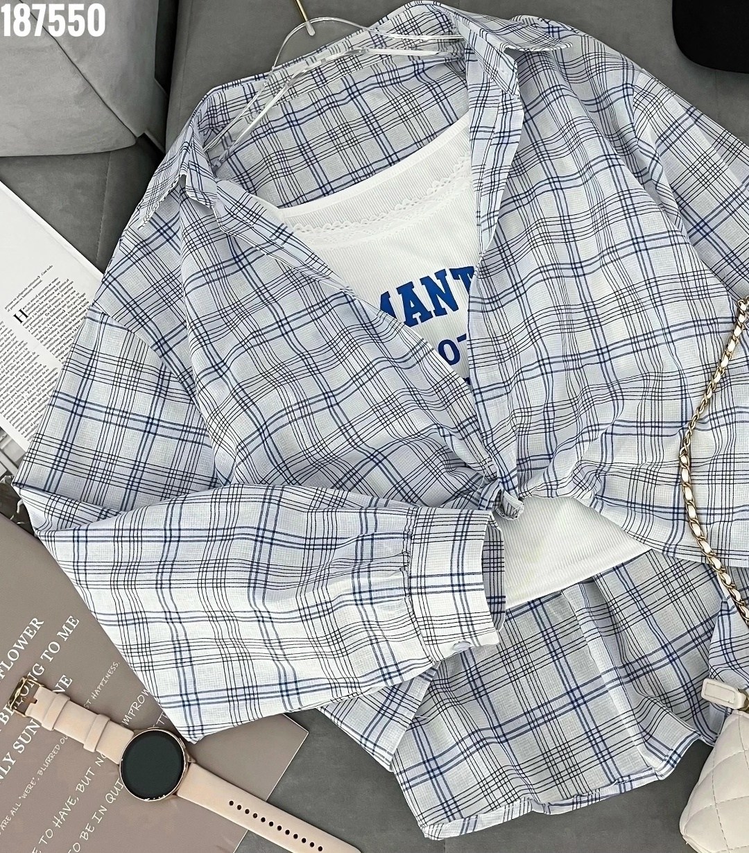 женская рубашка в клетку,рубашка в клетку,рубашка стильная,клетчатая рубашка женская,классическая свободная рубашка в клетку в корейском стиле