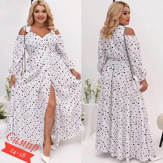 платье большие размеры,женские платья длинные,длинное платье в горошек,женское летнее платье,женское платье больших размеров