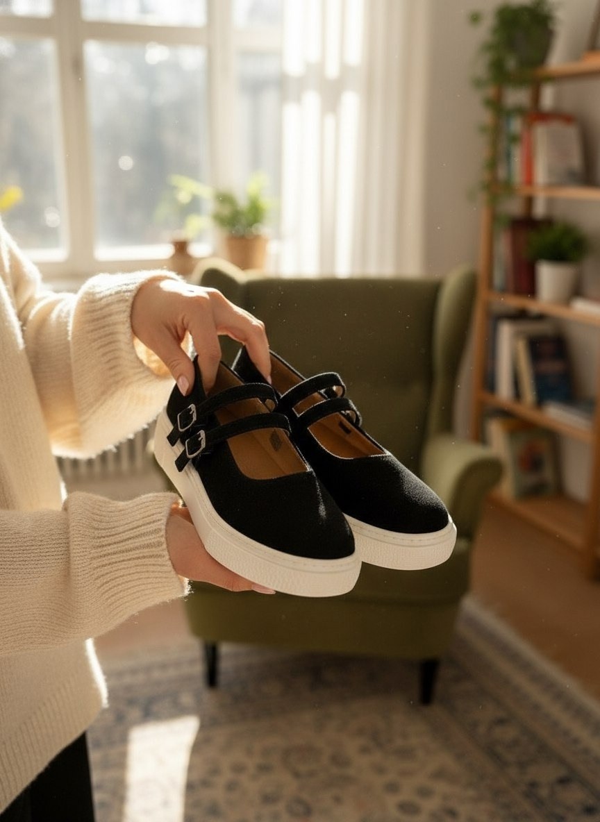 ,женская ,туфли в стиле,туфли мэри джейн,туфли на плоской подошве