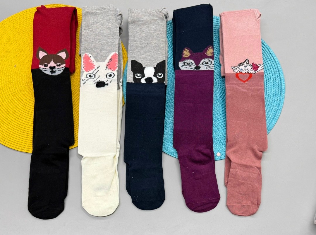 колготки с кошками роза 9906,колготки детские,детские колготки с кошками,колготки для девочек,колготки детские для девочек