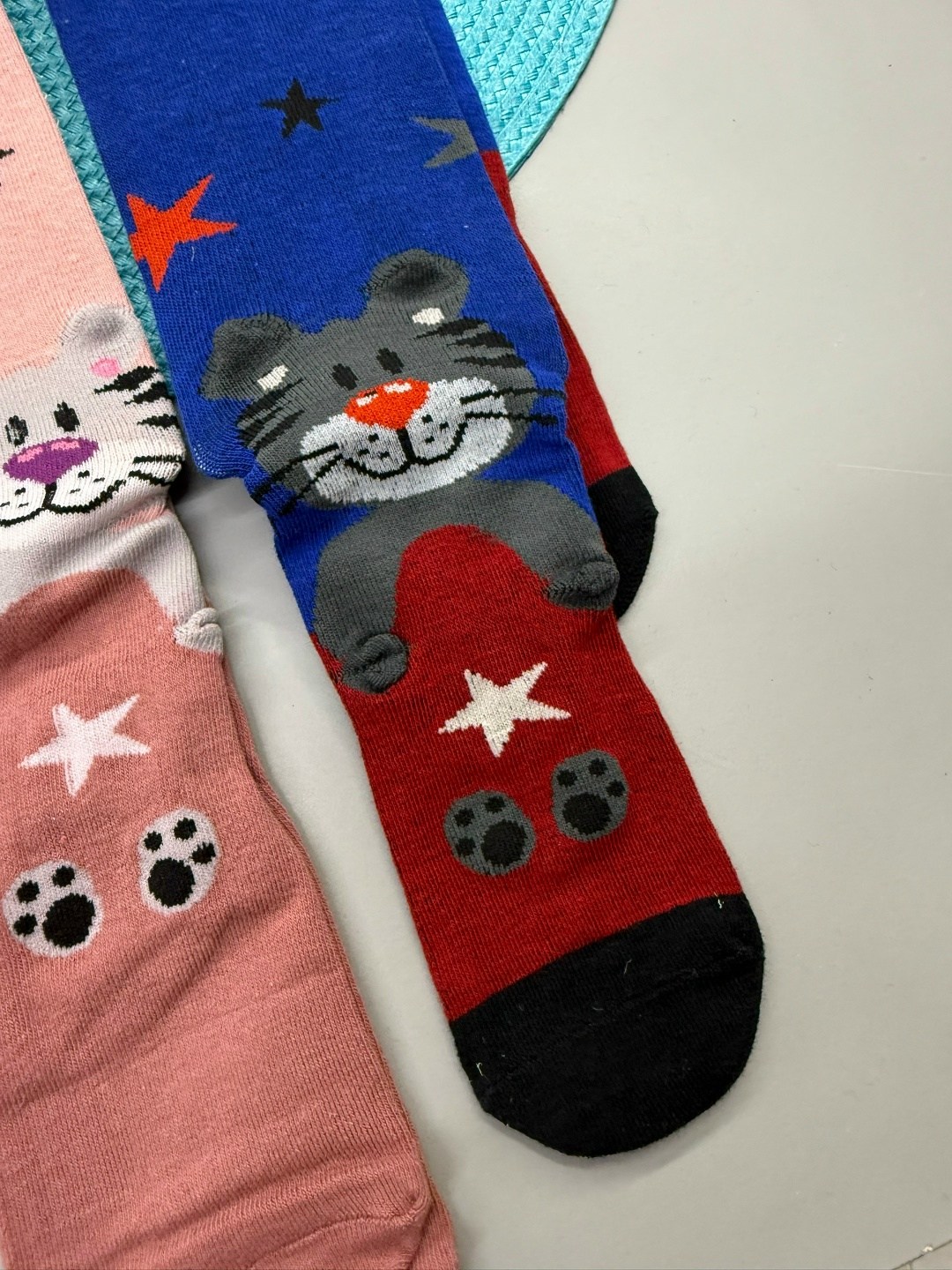 колготки детские,колготки детские махровые,колготки для девочек,колготки с кошками роза 9906,детские колготки для девочек