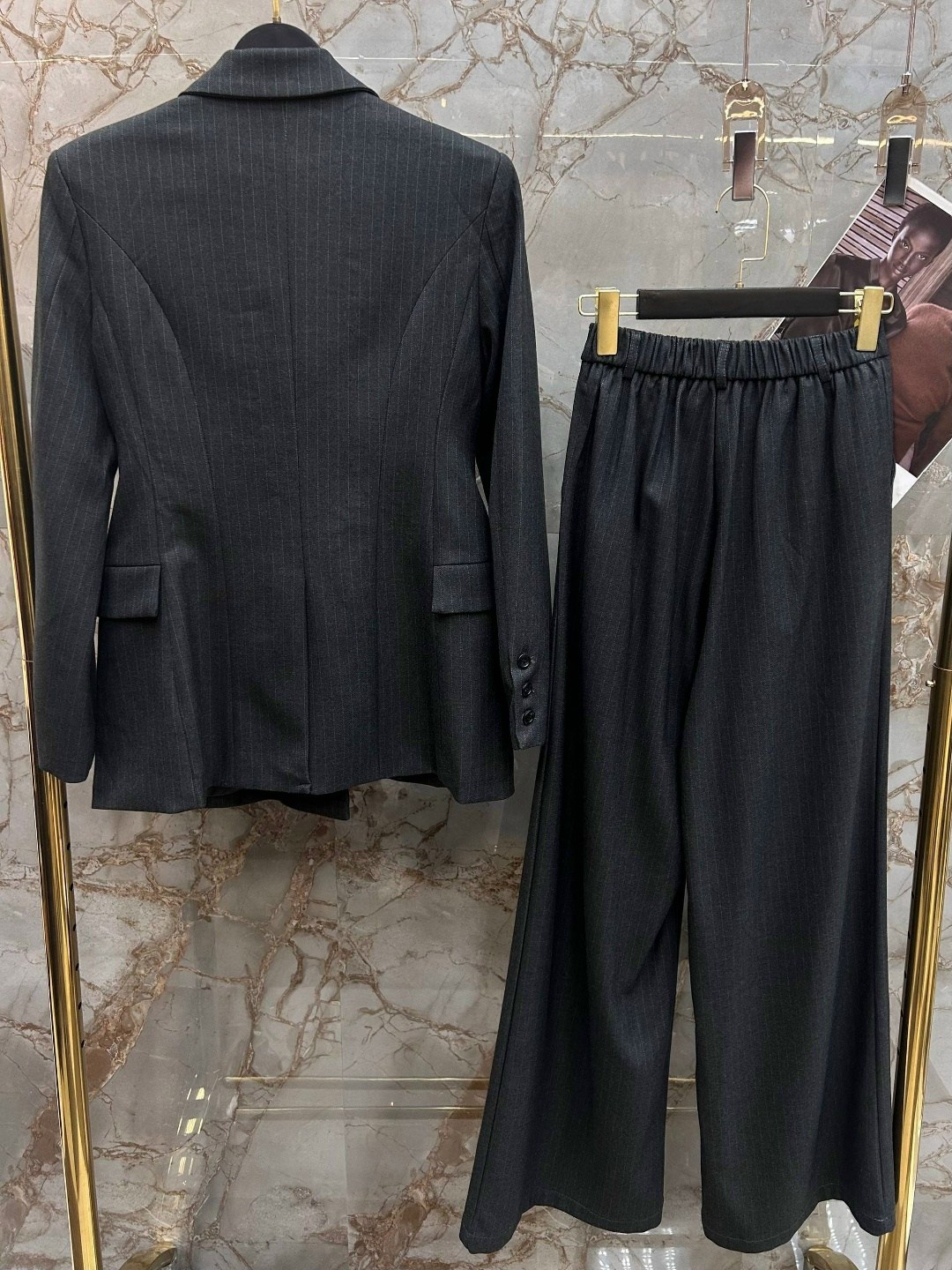 костюм брючный женский,костюм брючный классический,брючной костюм,брючный костюм 2058 серый amberastyle,женские костюмы