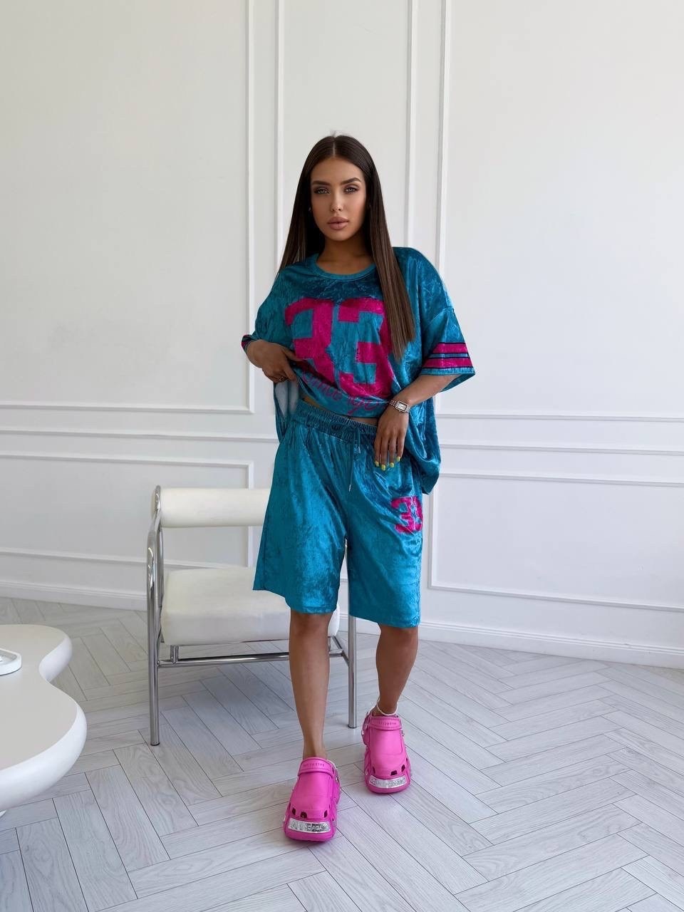 костюм женский,велюровый костюм,женский костюм с шортами,женские летние костюмы,костюм велюровый с шортами