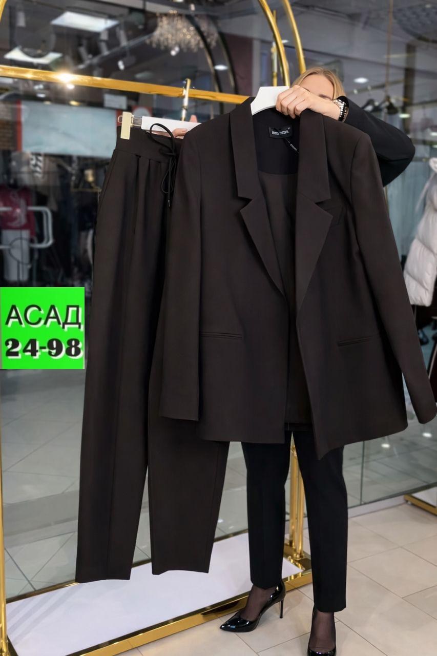 женский брючный костюм,брючный костюм dilana vip 1942/2 черный,брючный костюм,костюм брючный dilanavip 1942/2 черный,костюм брючный dilanavip 1942-2