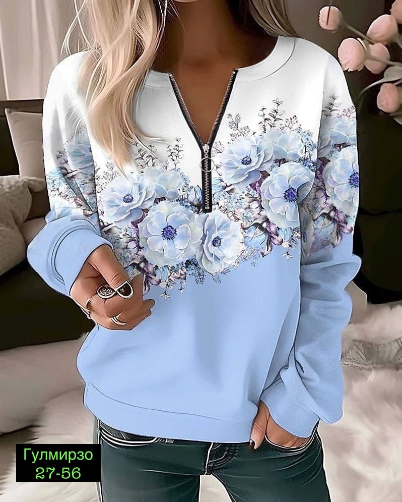женское толстовка,женская кофта,свитшот женская,свитшот с цветочным принтом,толстовка с цветочными