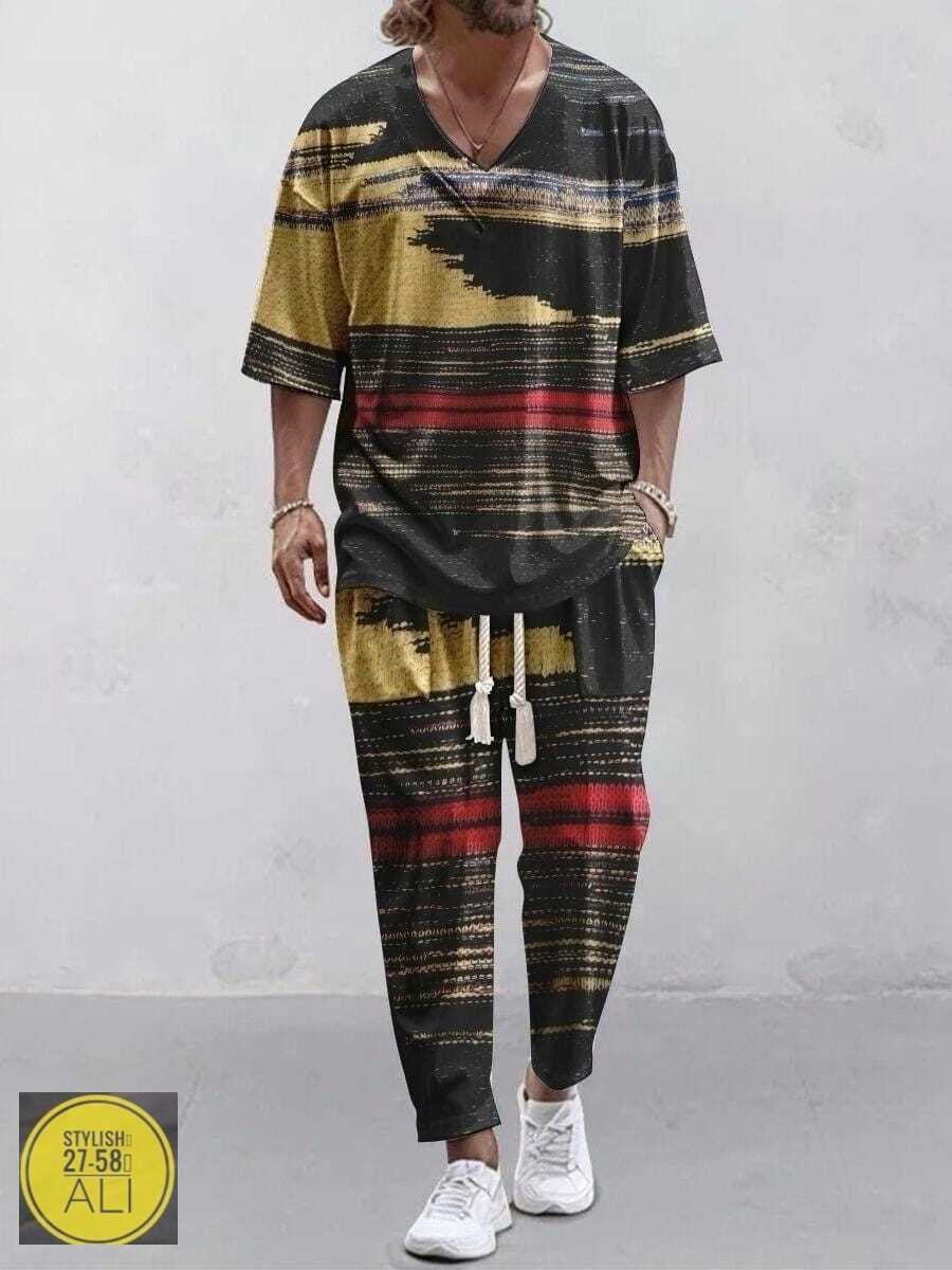 мужская мода,костюм для мужчин,костюм с принтом,мужские спортивные костюмы,летние костюмы