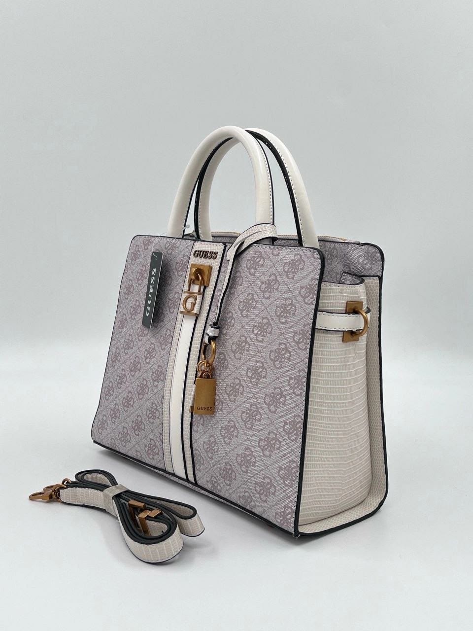 сумка женская guess,cумка guess,сумка женская guess hwvz8734060 черный,сумка guess с замочком и вертикальными вставками, черный,сумка женская guess hwvb85 черный