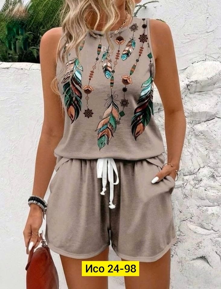 женские летние комплекты,женский костюм с шортами,летние комбинезоны,летние женские костюмы,костюм двойка женский летний
