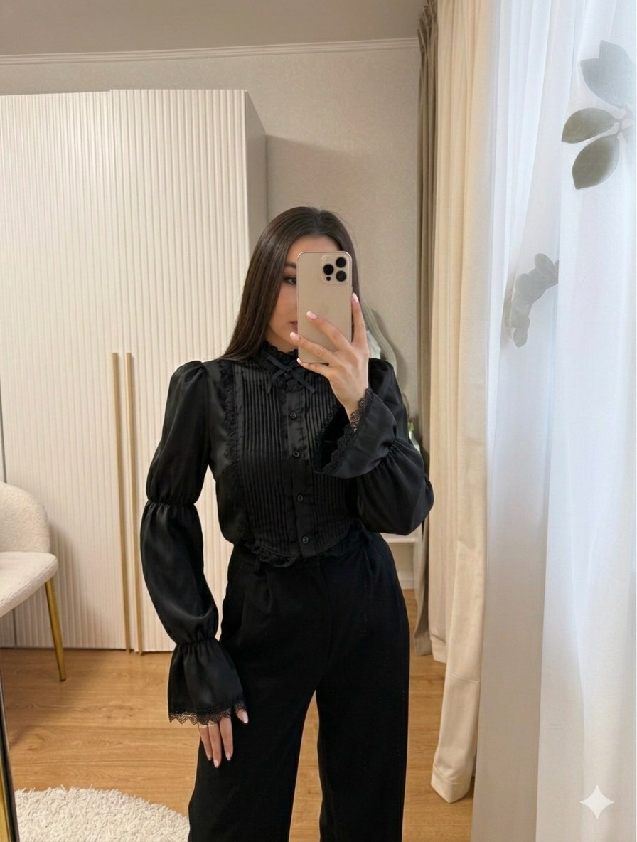 стильная блузка,блузка с оборками,шикарная блузка,модная блузка,блузка с воротником