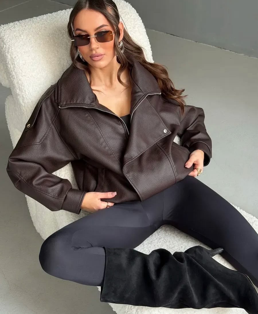 женская кожаная куртка,кожаная куртка,куртка женская,куртка из искусственной кожи женская,edem-room модная кожаная куртка - бомбер