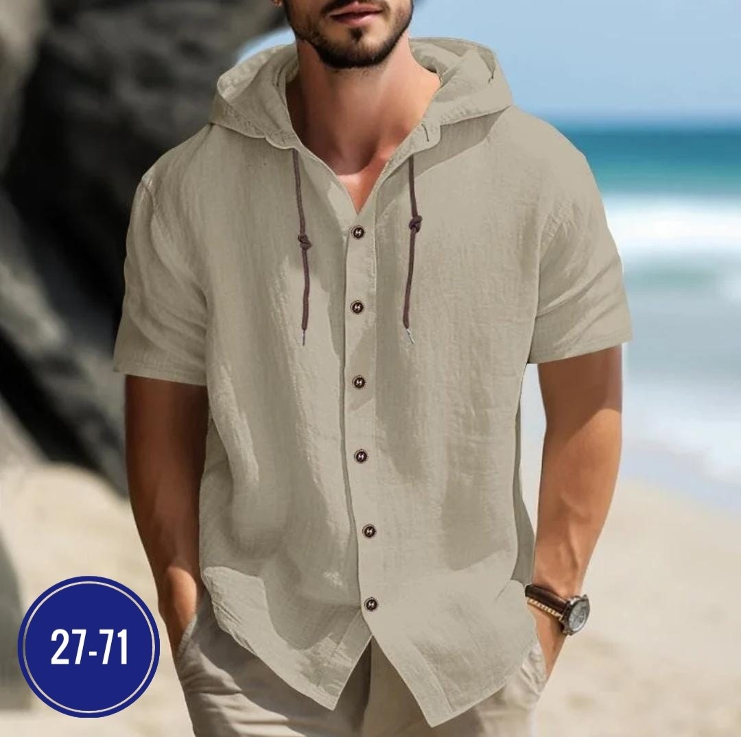 рубашка мужская с капюшоном,рубашка с капюшоном,мужская рубашка,мужская повседневная рубашка,рубашка летняя мужская