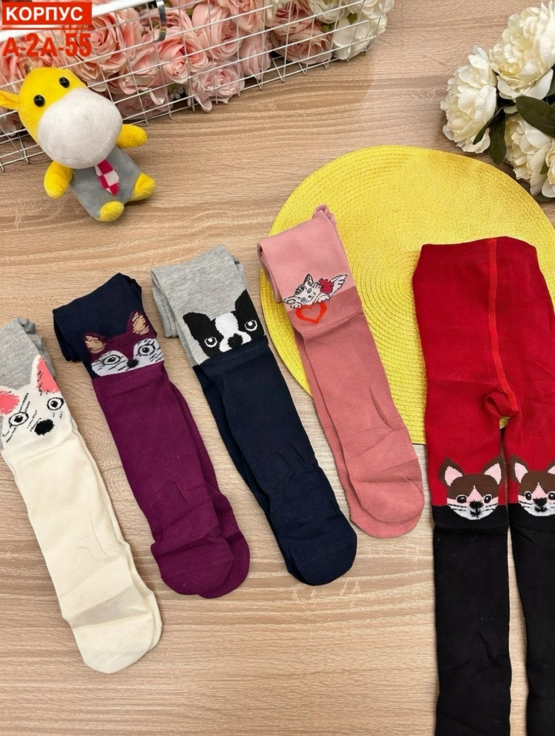 колготки детские,колготки детские махровые,колготки с кошками роза 9906,колготки для девочек,колготки для девочек детские