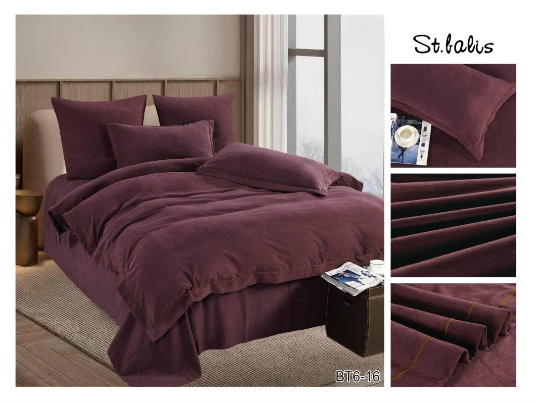 комплект постельного белья,однотонное постельное белье,комплект постельного белья alanna,комплект постельного белье евро,комплект постельного белья boris бархатный сатин