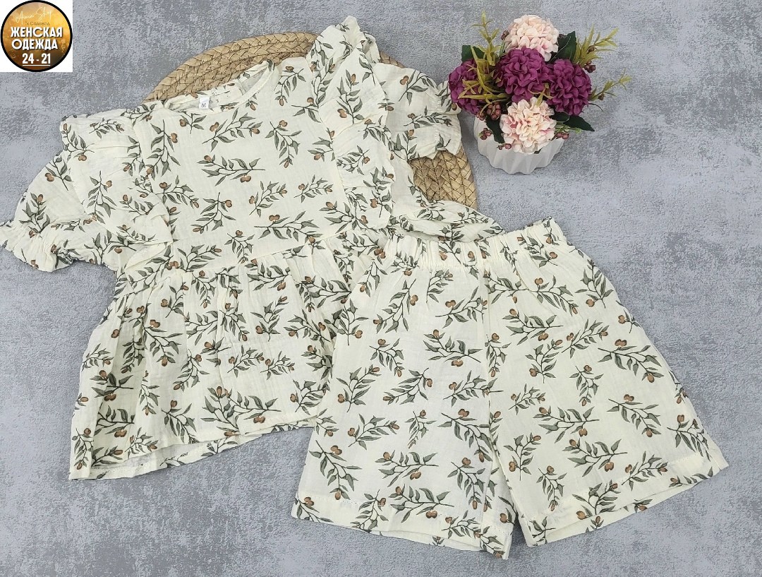 пижама с сердечками с шортами и топом костюм летний для дома umood 218997300,одежда для новорожденного,пижама женская,муслиновая пижама с шортами и рубашкой с сердечками lesslace 211489543,пижама для