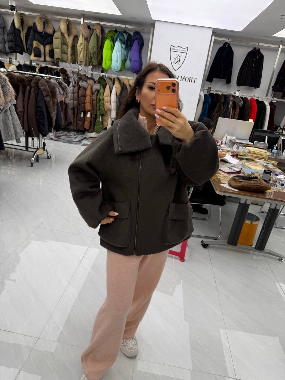 дубленка оверсайз,пальто кашемир,женская куртка,дубленка укороченная,куртка