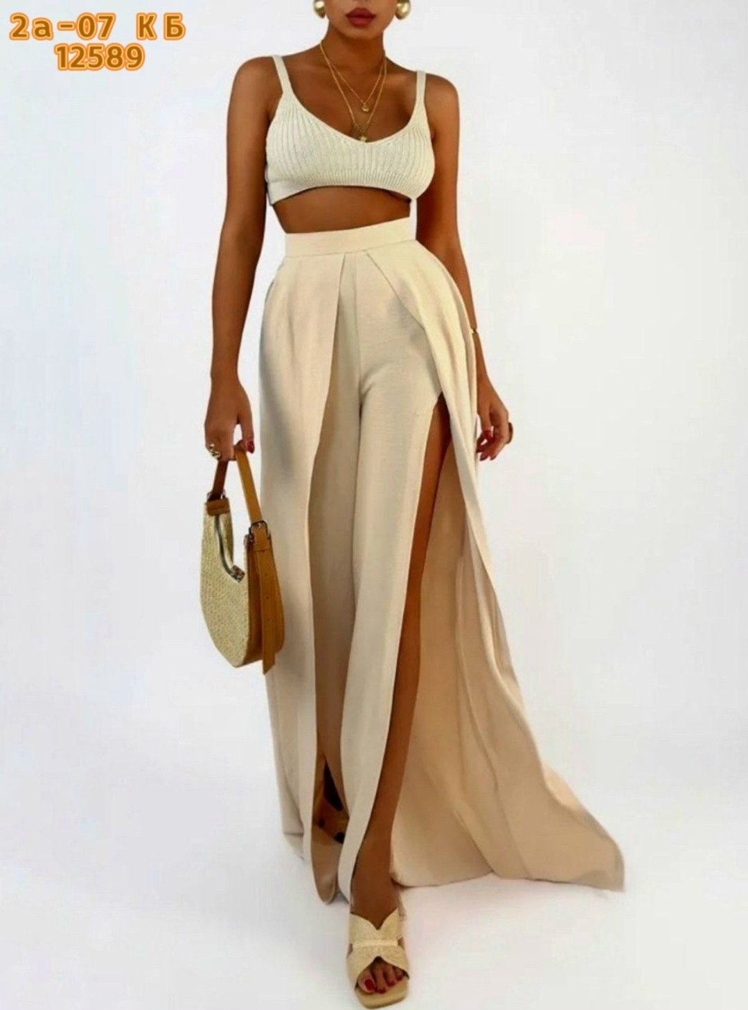 брюки палаццо с разрезами,женские летние брюки палаццо,шифоновые брюки палаццо,бежевые брюки палаццо,брюки палаццо с завышенной талией