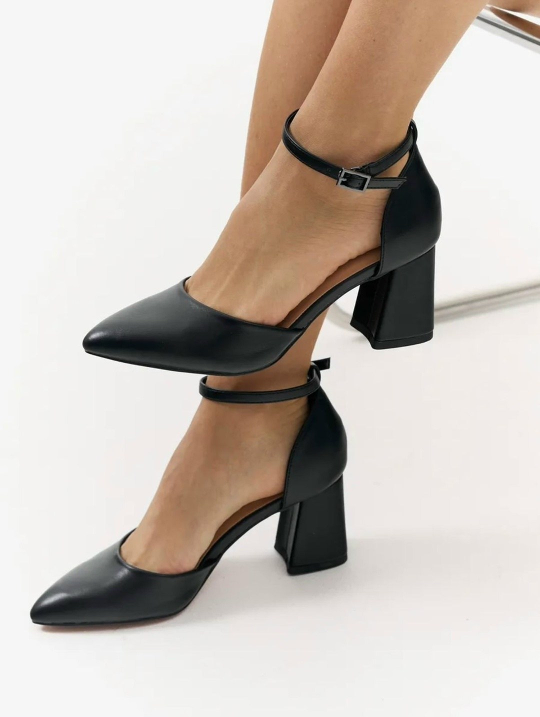 туфли слингбэки на каблуке лодочки с ремешком paris bacio,туфли женские,туфли с металлическим каблуком,topuklu ayakkabi,туфли на каблуках