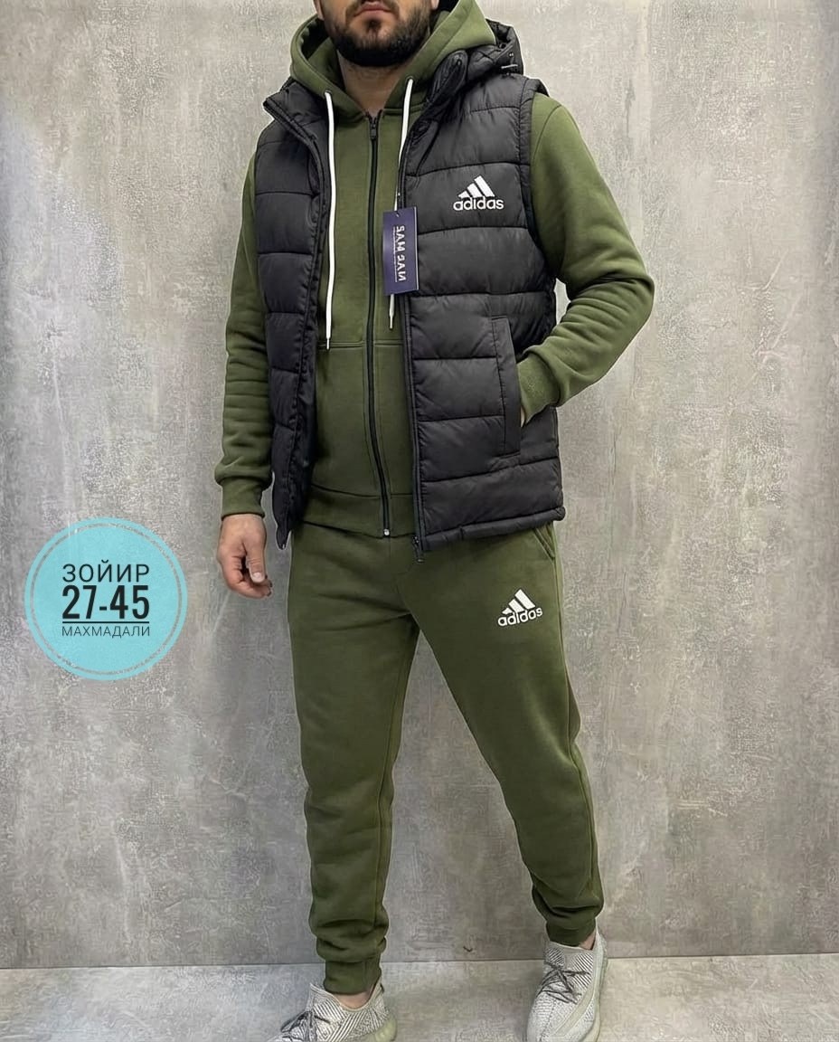 спортивный костюм тройка с жилеткой,костюм спортивный мужской,костюм мужской спортивный тройка с жилеткой,жилетка к зеленому спортивному костюму,костюм спортивный тройка с жилетом tom new-style