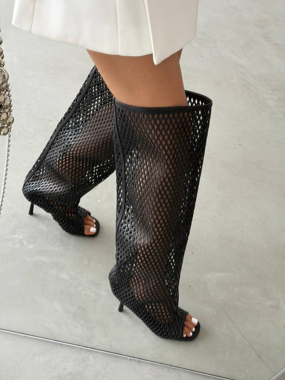 сапоги сетка,высокие сапоги,летние сапоги,летние сапоги в дырочку,модные сапоги