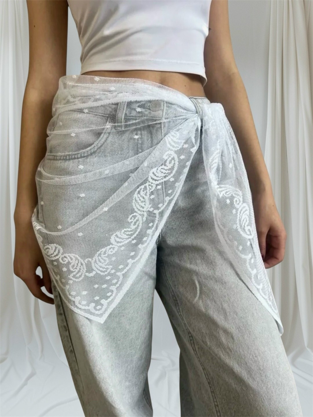 косынка для храма,платок белый,кружевной палантин,платок для церкви,женские платки